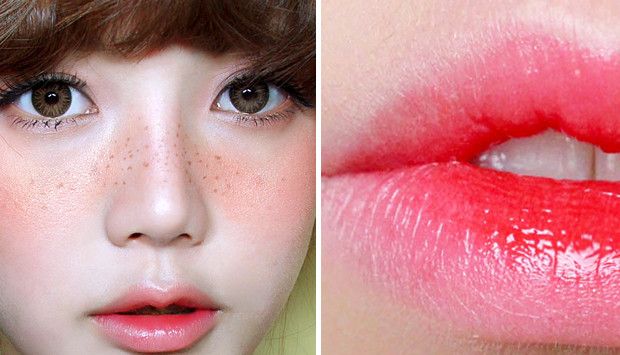 عکس لب های گرادیانت شده
