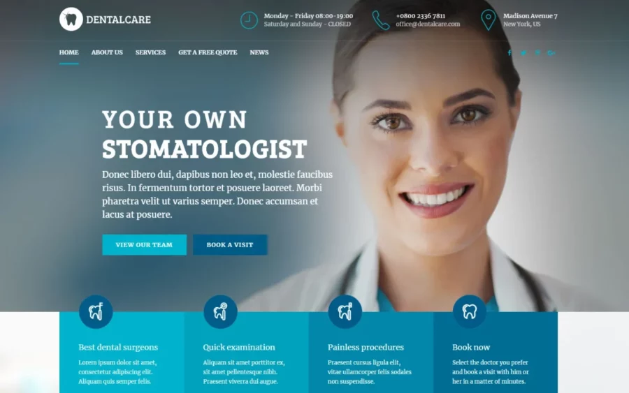 Cheap medical website design