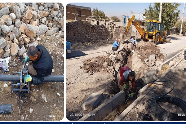 اصلاح شبکه آب ۹ روستای روانسر با هدف کاهش هدررفت