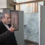 بازید عراقچی از نمایشگاه آثار فرشچیان در مقر سازمان ملل+ عکس