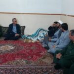 دیدار مسئولان با رزمنده جنگ تحمیلی سوم در کنگان