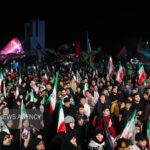 لانچر و موشک در تجمع مردم احمدآباد مشهد