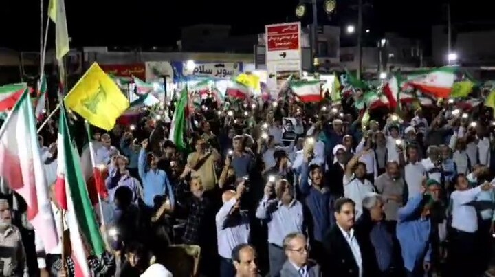 اجتماع مردم «نرجه» در هفتاد و دومین شب از شهادت رهبر شهید