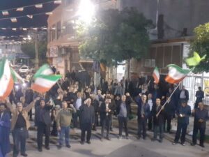 اقامه نماز استغاثه در نودمین شب بیعت با رهبر معظم در حسینیه شهدا اراک