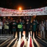 اقدام میدانی دانشجویان شریف در حمایت از حقوق هسته‌ای ایران