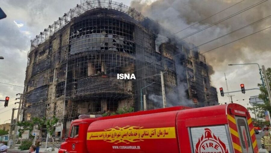 تعداد مصدومان و کشته شدگان حریق یک پاساژ در تهران اعلام شد