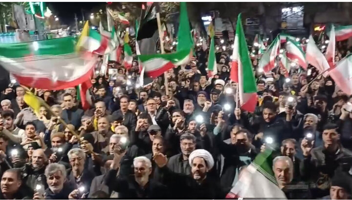 میدان داری مردم ارومیه در هفتاد و سومین تجمعات شبانه