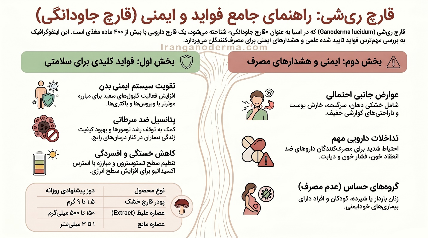 خواص قارچ گانودرما