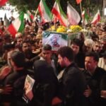 تشییع پیکر مطهر شهید پدافند هوایی در نیشابور