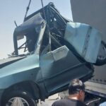 دنده‌عقب خودروی سواری در آزادراه حادثه آفرید