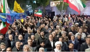 میاندوآبی‌ها در صد و چهارمین شب‌های اقتدار ملی در خیابان ایستاده اند
