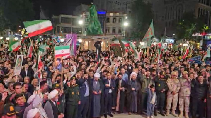 میدان داری مردم خوی در یکصد و هفتمین شب حماسه مقاومت ملی