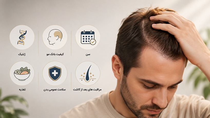 فرایند رشد مو بعد کاشت مو